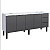GABINETE COZIMAX COZINHA JUPITER PRETO 1740M - Imagem 1