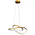 PENDENTE SPACE SATURNO LED GOLD 50W 3000K - Imagem 1