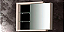 ESPELHEIRA FIMAP SOFIA 0.62 MAPLE/PRETO - Imagem 1