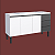 GABINETE COZIMAX AÇO NETUNO BRANCO/PRETO 1446MM - Imagem 1