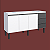 GABINETE COZIMAX AÇO NETUNO BRANCO/PRETO 1535MM - Imagem 1