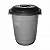 CESTO FECHADO 64 LITROS COM TAMPA INPLAST CINZA - Imagem 1