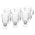 CONJUNTO TAÇA 6 PEÇAS CAPPUC COM ALÇA VIDRO 250ML - Imagem 1