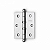 DOBRADIÇA FERRO PINO BOLINHA 3.1/2X2 5/16" CROMADO ESCOVADO - Imagem 1