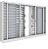 VENEZIANA VITROLAR 6 FOLHAS SEM GRADE COM VIDO 150X100X16 BRANCA - Imagem 1