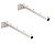VARAL BRAÇO DOBRAVEL BRANCO 4 CORDAS 50CM ALG - Imagem 1
