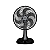 VENTILADOR OSCILANTE MESA TURBO 6P 30CM PRETO 127V - Imagem 1