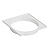 PORTA GRELHA CIPLA DN100 QUADRADA SIMPLES BRANCO - Imagem 1