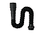 SIFÃO EXTENSIVO UNIVERSAL 750MM PRETO FOSCO - Imagem 1