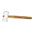 MARTELO BORRACHA 60MM BRANCO CORTAG - Imagem 1