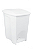 LIXEIRA PLÁSTICO METASUL 7L COM PEDAL BRANCO - Imagem 1