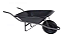 CARRINHO MAO 60L ARO PLÁSTICO 3.25 PRETO - Imagem 1