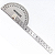 TRANSFERIDOR DE GRAU COM REGUA PROTRACTOR - Imagem 1