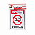 PLACA SINAL FUZIL PROIBIDOS FUMAR - Imagem 1