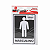 PLACA SINAL FUZIL BANHEIRO MASCULINO - Imagem 1