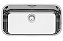 CUBA RETANGULAR AÇO INOX 56X34 AB SV - Imagem 1