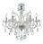 LUSTRE CAMBRIDGE CROMADO COM CRISTAIS CHAMINÉ 6 BRAÇOS - Imagem 1