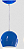 PENDENTE BOLA 1 AZUL VIALUSTRE - Imagem 1