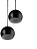 PENDENTE BOLA 2 PRETO VIALUSTRE - Imagem 1