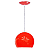 PENDENTE BOLA 1 VERMELHO VIALUSTRE - Imagem 1
