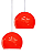 PENDENTE BOLA 2 VERMELHO VIALUSTRE - Imagem 1