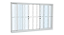 VITRO SASAZAKI 120X200 VIDRO LISO COM GRADE ELO - Imagem 1