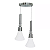 LUSTRE DESIGN TD 253/2 PARA 2 LÂMPADA E-27 - Imagem 1