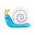 LUMINARIA DE MESA CARACOL AZUL - Imagem 1