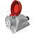 TOMADA INDUSTRIAL SOBREPOR 3P+T 63A VERMELHO 380V/440V STECK - Imagem 1