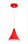 PENDENTE TULIPA ALUMÍNIO VERMELHO - Imagem 1