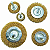 ESCOVA CIRCULAR JOGO COM 5 PEÇAS LOTUS - Imagem 1