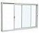 VITRO SASAZAKI KOMPACTA 02 FOLHAS SEM GRADE 100X150X08 - Imagem 1