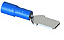 TERMINAL INTELLI MACHO ENCAIXE 2.5 MM AZUL - Imagem 1