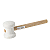 MARTELO BORRACHA 60MM BRANCO FUZIL - Imagem 1