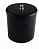 CESTO MULT-USO COM TAMPA D.20X25CM PRETO ASTRA - Imagem 1