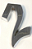 ALGARISMO ELEGANCE GRANCE Nº2 CROMADO - Imagem 1