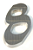 ALGARISMO ELEGANC G Nº 8 CROMADO - Imagem 1