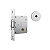 FECHADURA STAM 1005 PIVOTANTE REDONDA INOX - Imagem 1