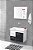 GABINETE BANHEIRO FIMAP QUALITY 0.60 BRANCO EBANO - Imagem 1