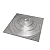 CHAPA PARA ANCORAGEM GALVANIZADO 320X320MM - Imagem 1