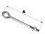 HASTE ANCORA GALVANIZADO 16X1500MM - Imagem 1