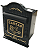 CAIXA CORREIO PVC REAL PRETO/OURO 26P - Imagem 1