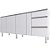 GABINETE COZINHA COZIMAX POTIRA 180 BRANCO - Imagem 1