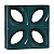 COBOGO FOLHA 25X25X8 VERDE PETROLEO - Imagem 1