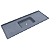PIA DECORALITA CINZA REAL 120X54CM - Imagem 1
