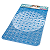 TAPETE BANHO ATLAS 66X38CM PLÁSTICO AZUL - Imagem 1