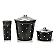 KIT PIA PLASTICO COM TAMPA ALUMINIO POA PRETO - Imagem 1