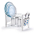 ESCORREDOR SMART DUPLO COM PORTA COPOS ARTHI - Imagem 1