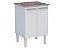 GABINETE AÇO VENUS 60X50 COM TANQUE BEGE MON - Imagem 1
