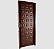 PORTA CRV ALMOFADADA 84X215 CORTEN ESQUERDA - Imagem 1